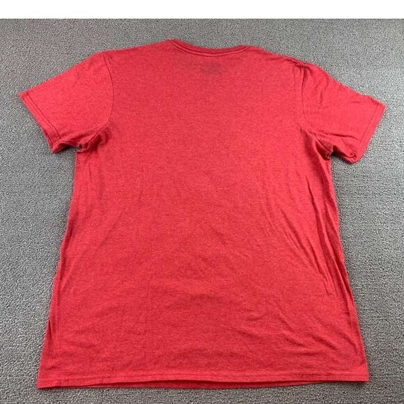 Tom and Jerry Mens M Red Heather Crewneck Cartoon Graphic T Shirt - Picture 2 of 9